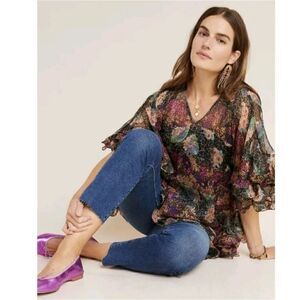 Anthropologie x Mes Demoiselles Felicity Shimmer Tunic Size M